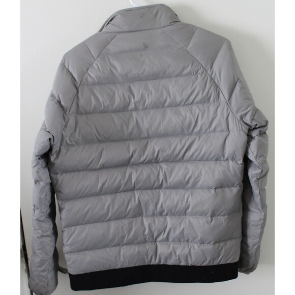 Peter Manning Size 3 New York Grey Duck Down Puffer Jacket zip pockets - Picture 8 of 13
